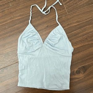 Aritzia Sunday best halter neck ribbed top